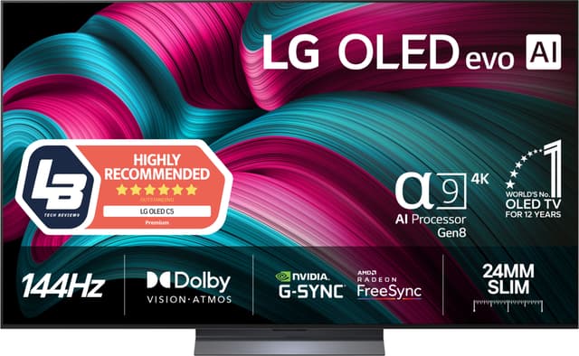 LG 77-tums C5 4K OLED evo TV